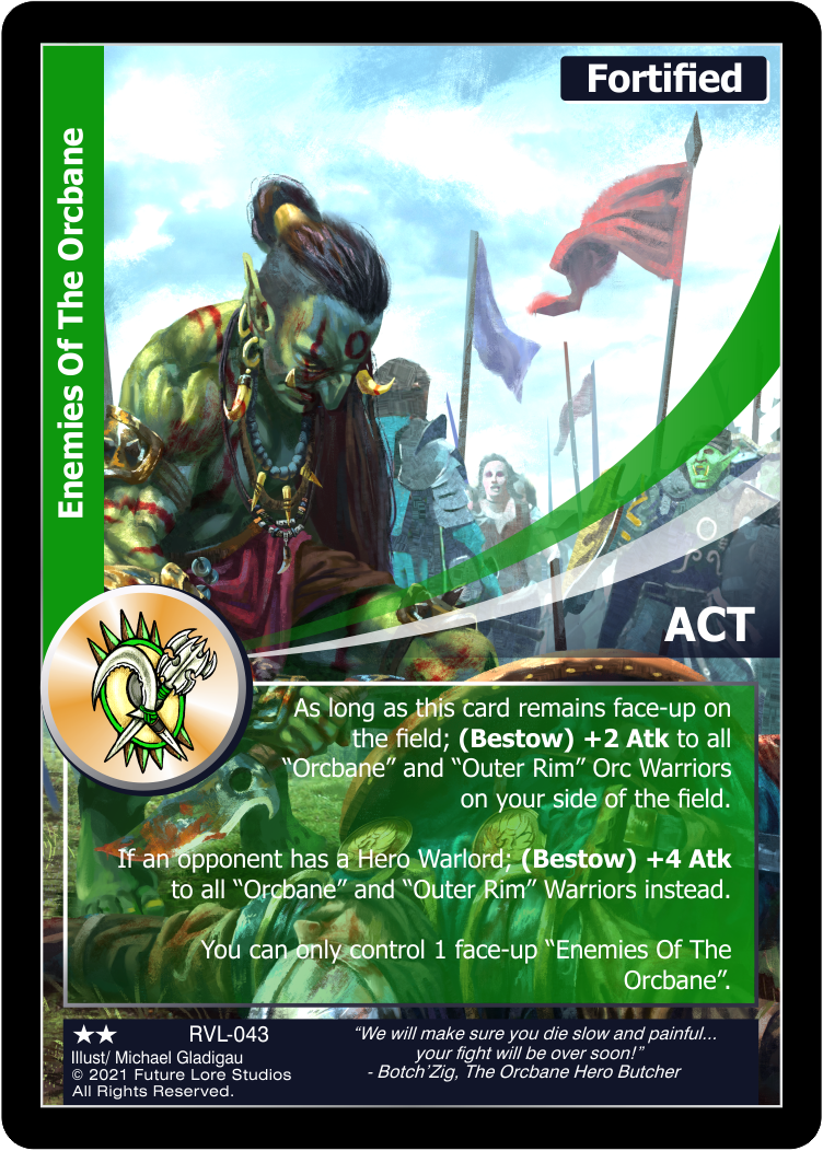 Enemies Of The Orcbane (Uncommon) RVL-043