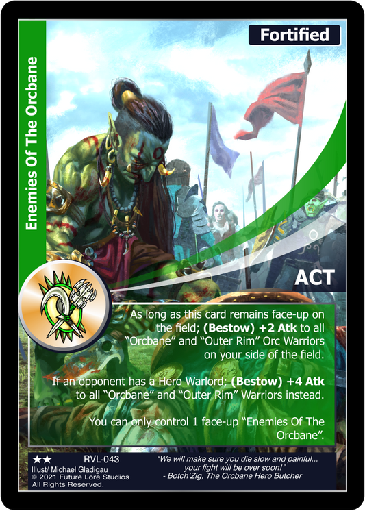 Enemies Of The Orcbane (Uncommon) RVL-043