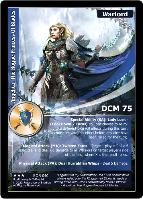 Angelica, The Rogue Princess Of Blades (Rare) EOR-040