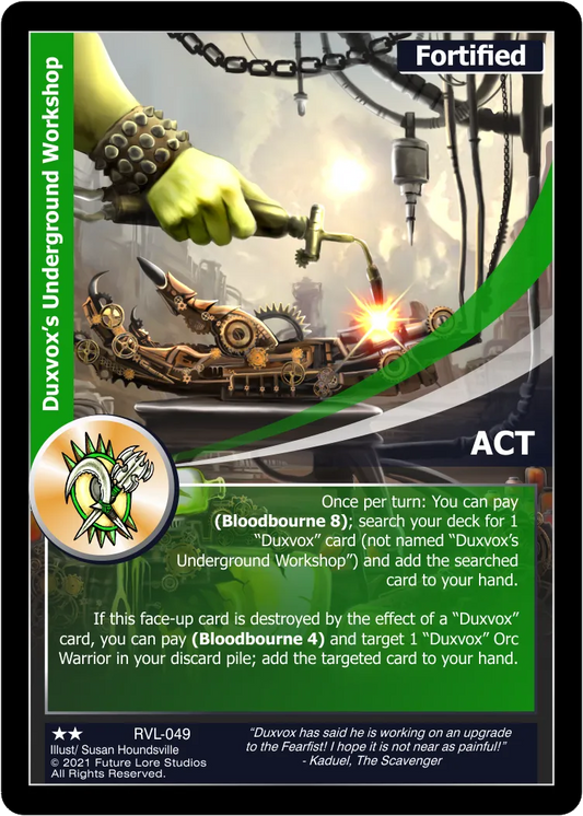 Duxvox's Underground Workshop (Uncommon) RVL-049