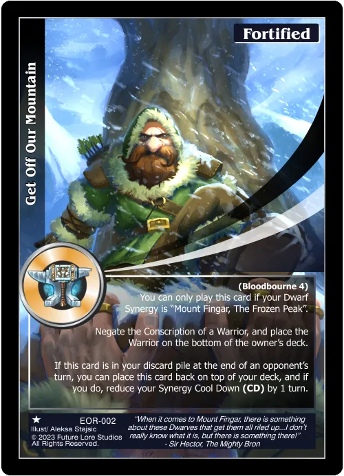 Get Off Our Mountain (Common) EOR-002