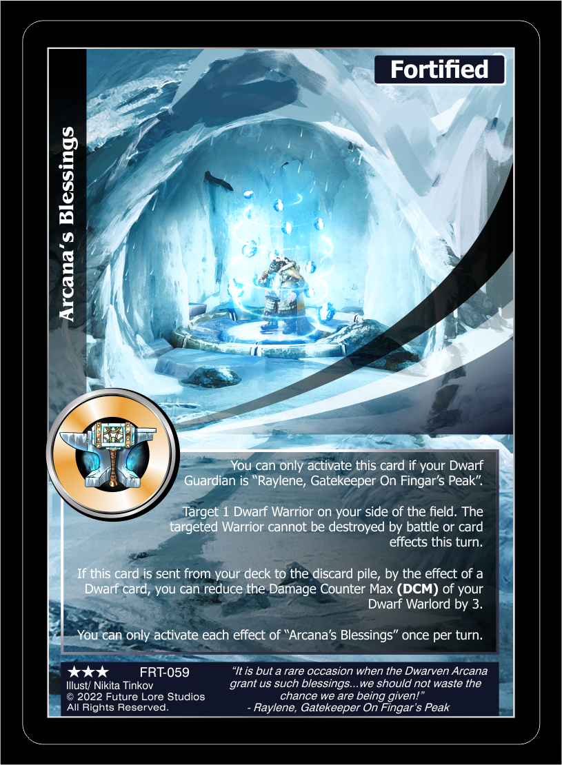 Arcana's Blessings (Rare) FRT-059