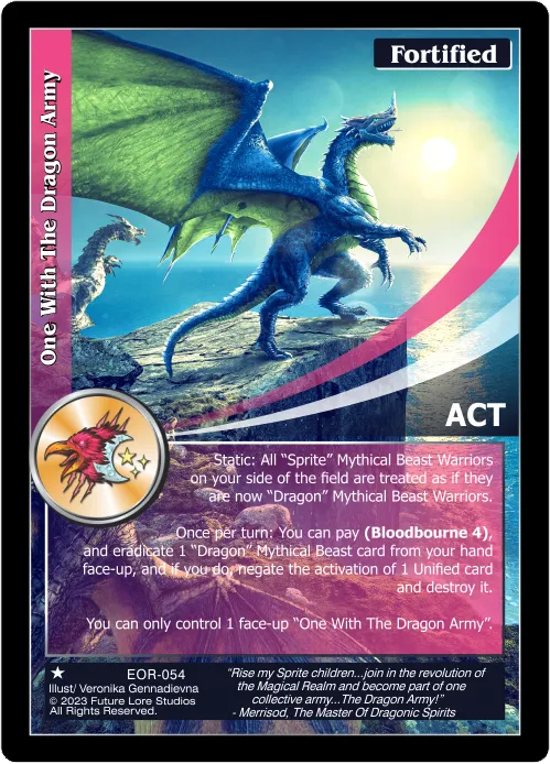 One With The Dragon Army (Common) EOR-054