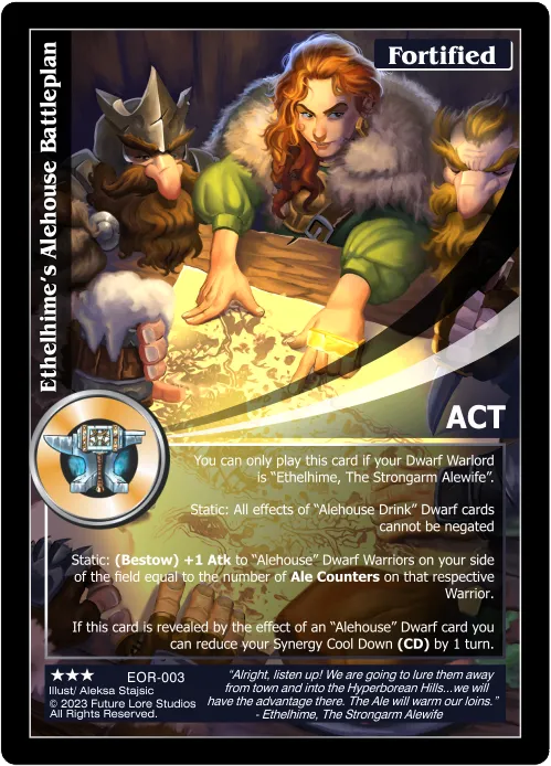 Ethelhime's Alehouse Battleplan (Rare) EOR-003