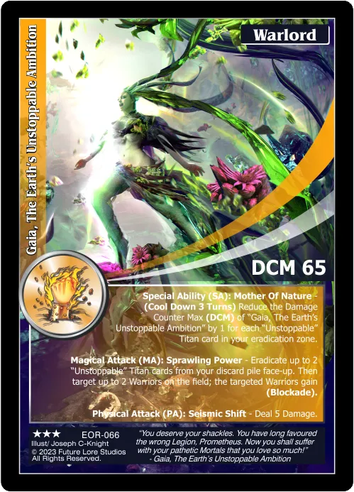 Gaia, The Earth's Unstoppable Ambition (Rare) EOR-066
