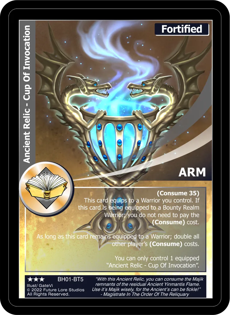 Ancient Relic - Cup Of Invocation (Rare) BH01-BT5