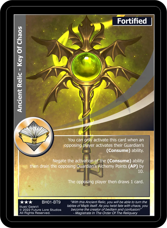 Ancient Relic - Key Of Chaos (Rare) BH01-BT9