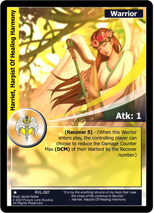 Harriet, Harpist Of Healing Harmony (Common) RVL-087