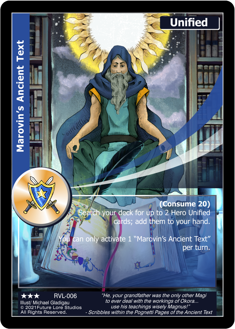 Marovin's Ancient Text (Rare) RVL-006
