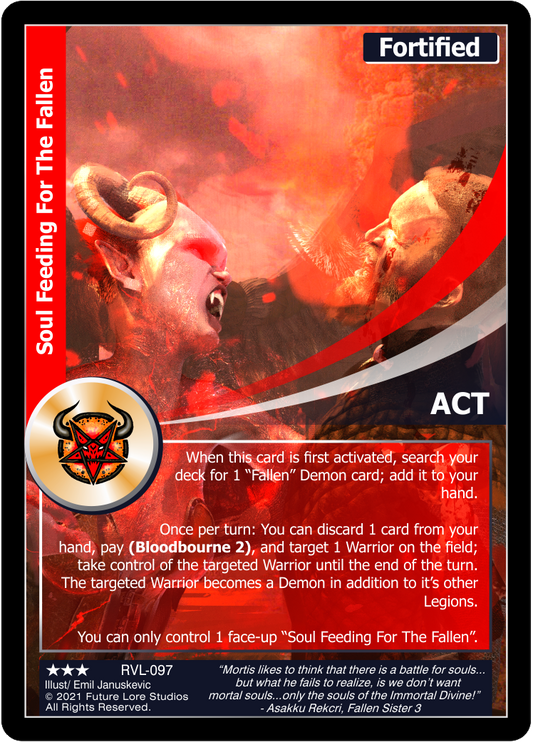 Soul Feeding For The Fallen (Rare) RVL-097